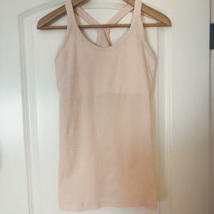 Baby pink lululemon tank
